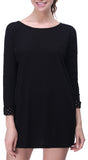 RH Women's Casual Cotton Long Sleeve Blouse w/ Zipper Tops Blouse Dress RH2041