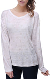 RH Sweatshirt Woamen's V-neck Long Sleeve Printed Blouse Shirt Top Tee RH2026