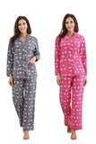 RH Pajama Set Ladies Knitted Printed Pajama 2Ps Cotton Blend Sleepwear RHW2774