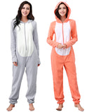 Richie House One Piece Pajama Ladies Hooded Cute Polar Fleece Bodysuit Jumpsuit Playsuit RHW2789