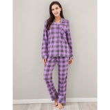 Richie House Pajama Sets Women's Printed Flannel Two-Piece Set Pajama Size S-XL RHW2863