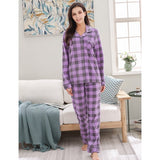 Richie House Pajama Sets Women's Printed Flannel Two-Piece Set Pajama Size S-XL RHW2863