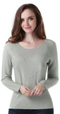 RH Women's Knitted Lightweight Sweater Long Sleeve Pullover Jumper Tops RH2044